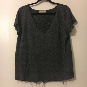 Slouchy distressed tee